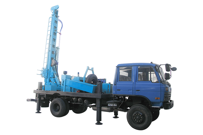 Truck mounted water well drilling rig